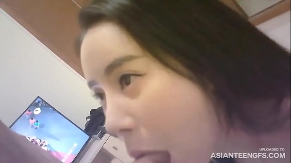 Small-titted Chinese GF in sexy outfit gets fucked