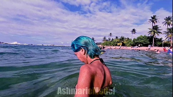 All Natural Babe Swimming Naked Slow Motion