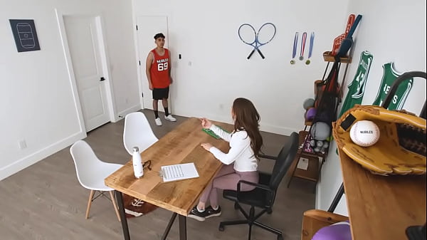 Milf petite soccer mom rides young cock