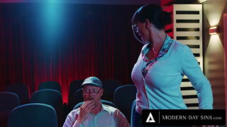 Proud Pervs – Ricky Spanish and his GF, Athena Faris, are watching a movie together when Athena gets the perfect idea — what if she sucks him off during the movie! Let’s just hope the other moviegoers in their theatre won’t mind…