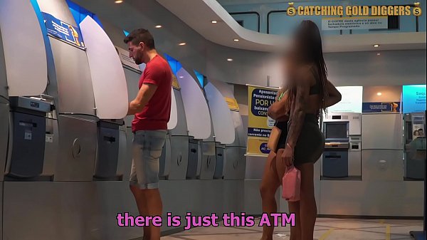 These Two Gold Digger Get Fucked From The ATM