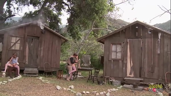 A small gathering forms outside and things get heated very quickly. The cute milfs strip and the men get erect, suddenly all hell breaks loose as they pummel their tight buttholes during group sex.