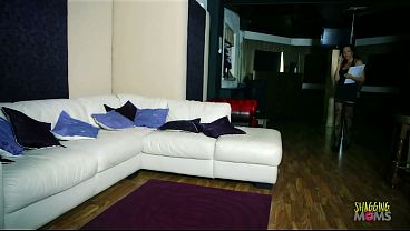She has arranged a very unique handjob interview, anticipating his arousal.
